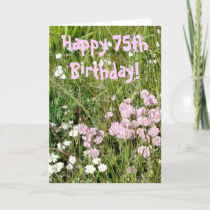 Carte d'anniversaire 75e