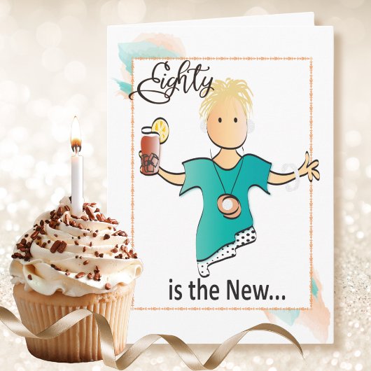 Carte d'anniversaire 80 ans pour elle - Fabuleuse