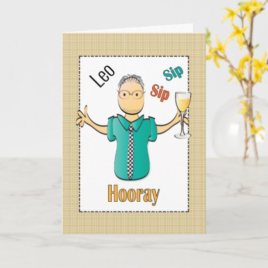 Carte d'anniversaire 80e pour lui - Personnaliser (Fleur jaune)