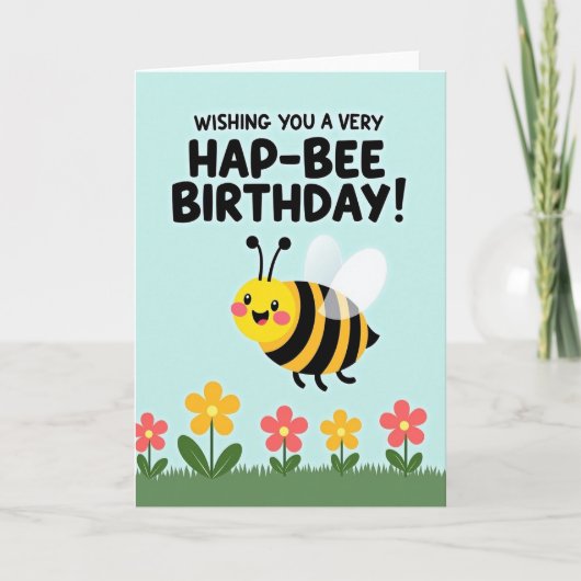 Carte d'anniversaire à ailes joyeuses (Devant)