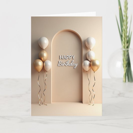 Carte d'anniversaire à Arche Dorée (Devant)