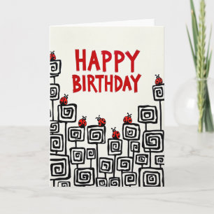 Carte d'anniversaire à brosse joyeuse