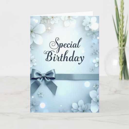 Carte d'anniversaire à calligraphie spéciale (Devant)