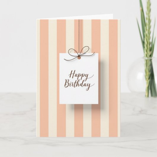 Carte d'anniversaire à corde sucrée (Devant)