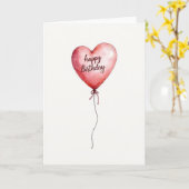 Carte d'anniversaire à dégradé de rose (Fleur jaune)