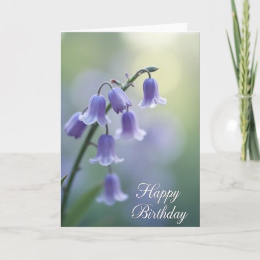 Carte d'anniversaire à effet Bokeh rêveur (Devant)