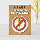 Carte d'anniversaire à emblème de grain (Fleur jaune)