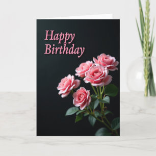 Carte d'anniversaire à fond velouté