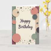 Carte d'anniversaire à formes douces (Fleur jaune)