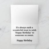 Carte d'anniversaire à grandes lettres avec horten (Intérieur)