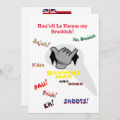 Carte d'anniversaire (à Hawaiian Olelo et Pidgin) (Devant / Derrière)