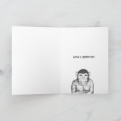 Carte d'anniversaire à la crème. (Intérieur)