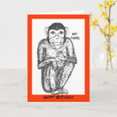 Carte d'anniversaire à la crème. (Fleur jaune)