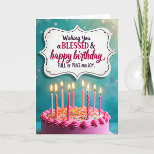 Carte d'anniversaire à la lueur des bougies