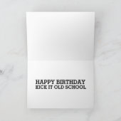 CARTE D'ANNIVERSAIRE À LA MACHINE À ÉCRIRE ANTIQUE (Intérieur)