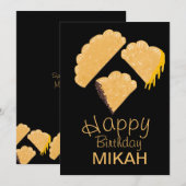 Carte d'anniversaire à la main Empanada (Devant / Derrière)