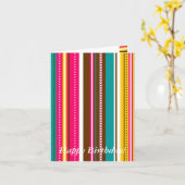 Carte d'anniversaire à la mode ! (Fleur jaune)