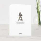 Carte d'anniversaire, à la part (Dos)