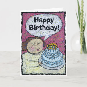 Carte d'anniversaire, à la part