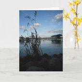 Carte d'anniversaire "À la recherche du lac French (Fleur jaune)