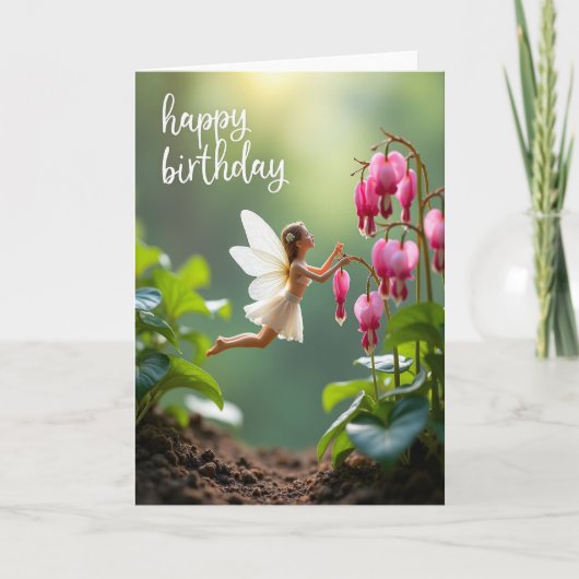 Carte d'anniversaire à l'aile douce (Devant)