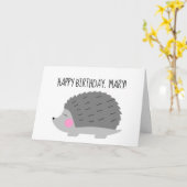 Carte d'anniversaire à l'apparence personnalisée (Fleur jaune)