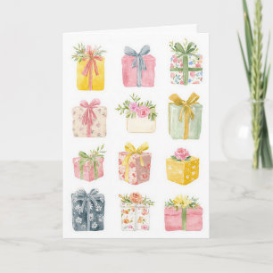 Carte d'anniversaire à l'aquarelle personnalisée