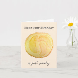 Carte d'anniversaire à l'aquarelle représentant un