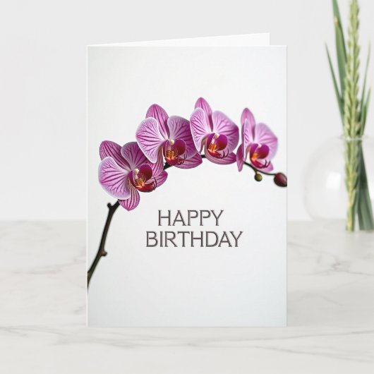 Carte d'anniversaire à l'arc floral (Devant)