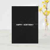 Carte d'anniversaire à l'écran rétro (Fleur jaune)
