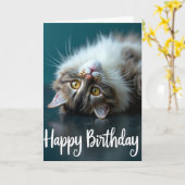 Carte d'anniversaire à l'envers (Fleur jaune)