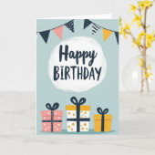 Carte d'anniversaire à lettres chaudes (Fleur jaune)