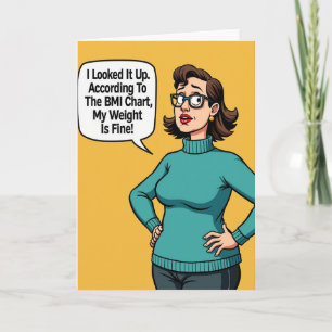 Carte d'anniversaire à l'humour pesant