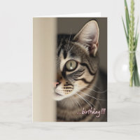 Carte d'anniversaire à l'œil olive