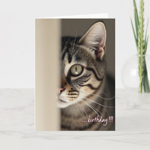 Carte d'anniversaire à l'œil olive