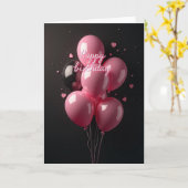 Carte d'anniversaire à l'orbite lumineuse (Fleur jaune)