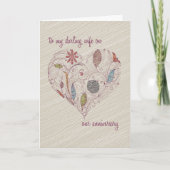 Carte d'anniversaire à ma femme (Devant)