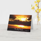 Carte d'anniversaire à mes parents (Fleur jaune)