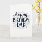 Carte d'anniversaire à motif de points joyeux (Fleur jaune)