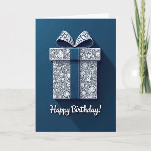 Carte d'anniversaire à motif doux