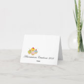 Carte d'anniversaire à motif Houndstooth (Dos)