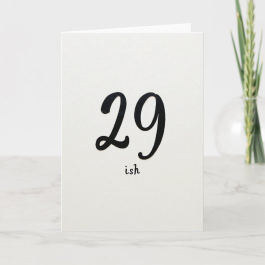 Carte d'anniversaire à numéros scriptés (Devant)