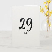 Carte d'anniversaire à numéros scriptés (Fleur jaune)