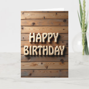 Carte d'anniversaire à planche texturée