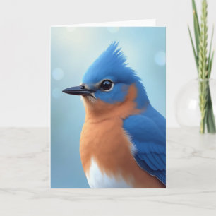 Carte d'anniversaire à plumes joyeuse