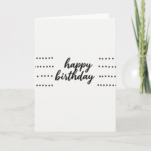 Carte d'anniversaire à points minimaux (Devant)