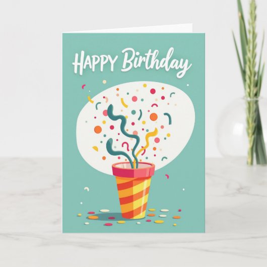 Carte d'anniversaire à popper (Devant)