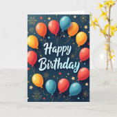 Carte d'anniversaire à scénario (Fleur jaune)