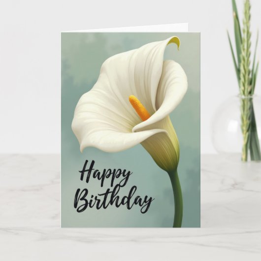 Carte d'anniversaire à spathe douce (Devant)