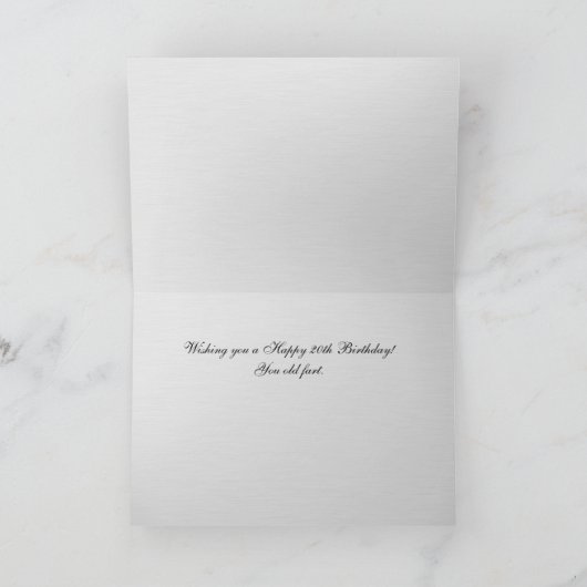 Carte d'anniversaire à thème 350Z (Intérieur)